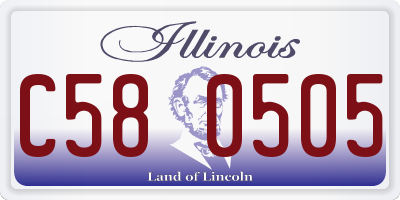 IL license plate C580505