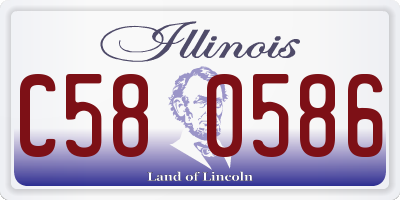 IL license plate C580586
