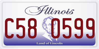 IL license plate C580599