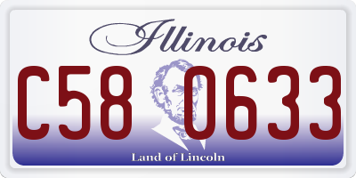 IL license plate C580633