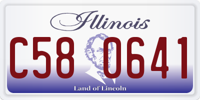 IL license plate C580641