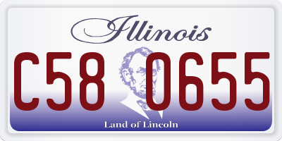 IL license plate C580655