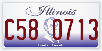 IL license plate C580713
