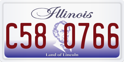 IL license plate C580766