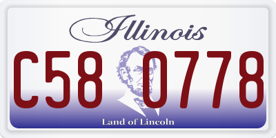 IL license plate C580778