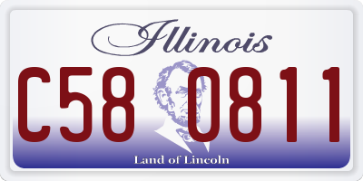 IL license plate C580811