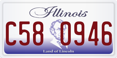IL license plate C580946