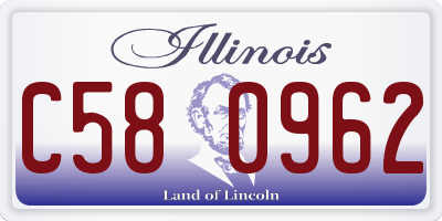 IL license plate C580962