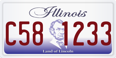 IL license plate C581233
