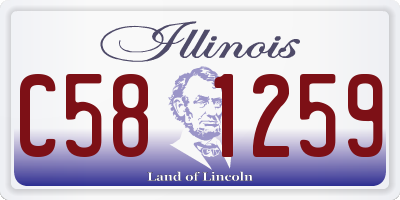 IL license plate C581259