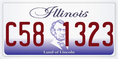 IL license plate C581323