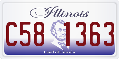 IL license plate C581363