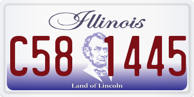 IL license plate C581445