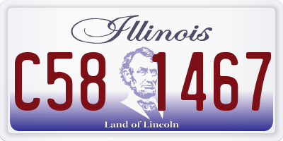IL license plate C581467