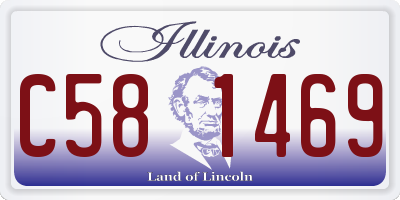 IL license plate C581469