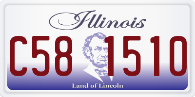 IL license plate C581510
