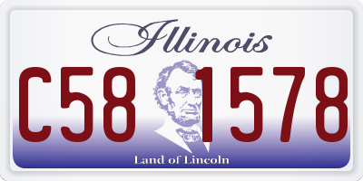 IL license plate C581578