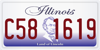 IL license plate C581619