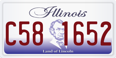 IL license plate C581652