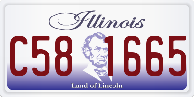 IL license plate C581665