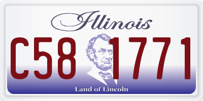 IL license plate C581771