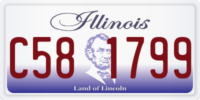 IL license plate C581799