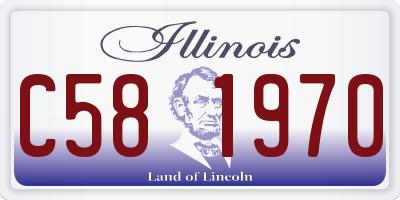 IL license plate C581970