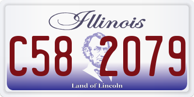 IL license plate C582079