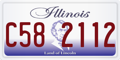 IL license plate C582112