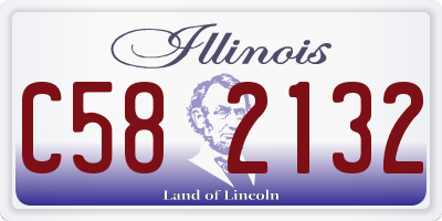 IL license plate C582132