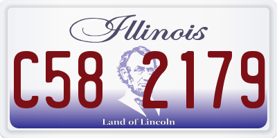 IL license plate C582179