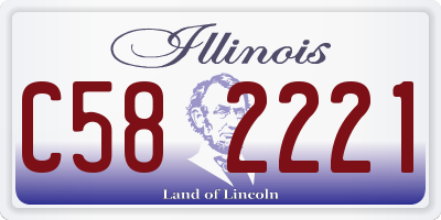 IL license plate C582221