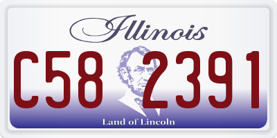 IL license plate C582391