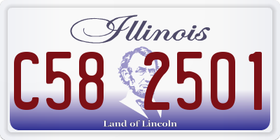 IL license plate C582501