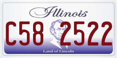IL license plate C582522