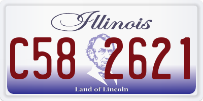 IL license plate C582621