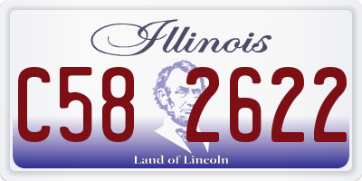 IL license plate C582622