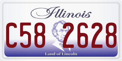 IL license plate C582628