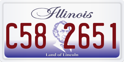 IL license plate C582651