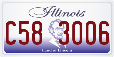IL license plate C583006