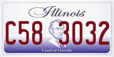 IL license plate C583032