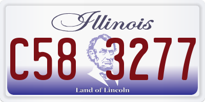 IL license plate C583277