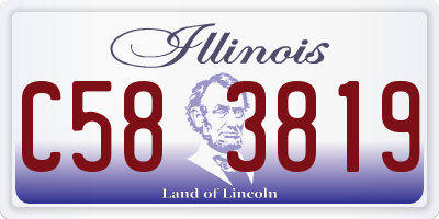 IL license plate C583819