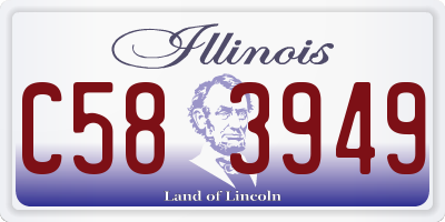 IL license plate C583949