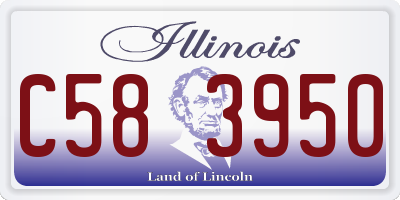 IL license plate C583950