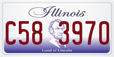 IL license plate C583970