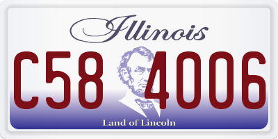 IL license plate C584006