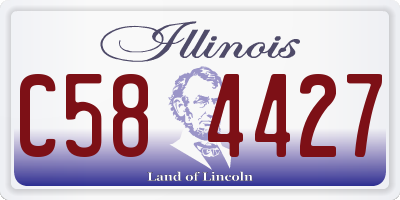 IL license plate C584427