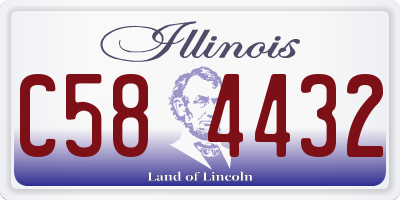 IL license plate C584432