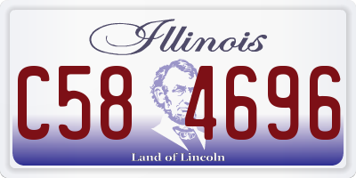 IL license plate C584696
